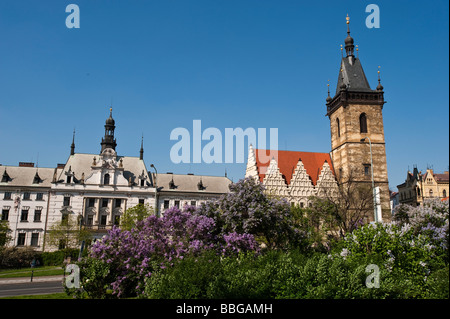 Neues Rathaus in Neustadt Viertel, Prag, Tschechische Republik, Europa Stockfoto