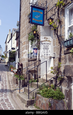 "The Grey Mullet" Gästehaus "Bunker Hill" in "St. Ives", Cornwall Stockfoto