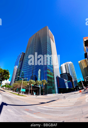 Esperito Santo Bankgebäude in der Innenstadt von Miami, Florida, USA Stockfoto