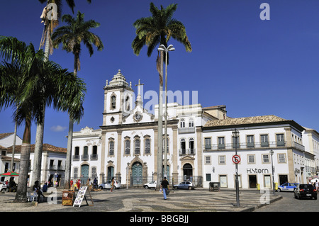 Der Kirche Igreja da Ordem Terceira de São Domingos bei Torreio de Jesus Quadrat, Salvador, Bahia, UNESCO-Weltkulturerbe, Br Stockfoto