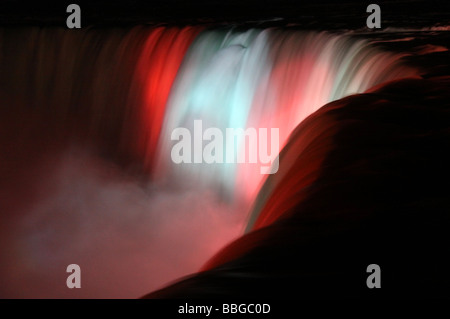 Nacht Niagara Falls, Kanada Stockfoto