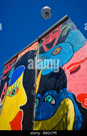 Ballon-Flug über die Berliner Mauer, Berlin, Deutschland, Europa Stockfoto