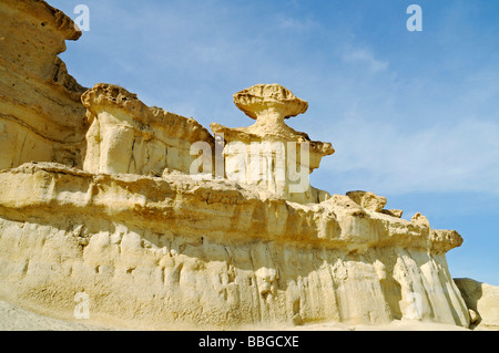 Bizarre Felsformationen, Klippen, Felsen, Erosion, Bolnuevo, Mazarron, Costa Calida, Murcia, Spanien, Europa Stockfoto