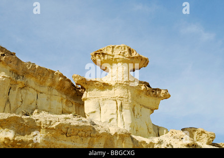 Bizarre Felsformationen, Klippen, Felsen, Erosion, Bolnuevo, Mazarron, Costa Calida, Murcia, Spanien, Europa Stockfoto