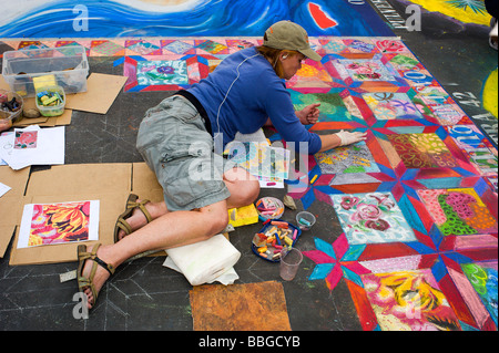 Ich Madonnari 2009 Stockfoto