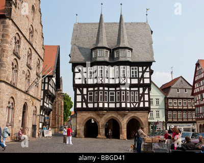 Markt-Quadrat, historische Städtchen, Alsfeld, Hessen, Deutschland, Europa Stockfoto