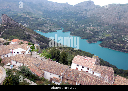 El Castell de Guadalest Spanien Stockfoto