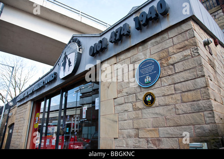 Außenansicht Stockport Luftschutzbunker. Stockport, grösseres Manchester, Vereinigtes Königreich. Stockfoto