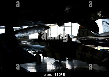 Imperial War Museum in Duxford Cambridge, enthält eine riesige Auswahl an das Welten-Flugzeug und auch eine funktionierende Landebahn, England Stockfoto