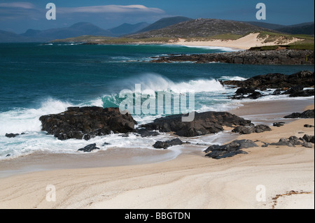 Traigh Lar Beach, South Harris, Äußere Hebriden, Schottland Stockfoto