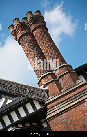 Kaminen auf Bramall Halle. Bramhall, Stockport, grösseres Manchester, Vereinigtes Königreich. Stockfoto