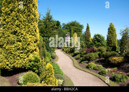 Die ummauerten Garten Colzium Lennox Estate Dameneinzel Stockfoto