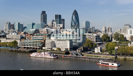 Der Londoner Skyline von oben gesehen Stockfoto