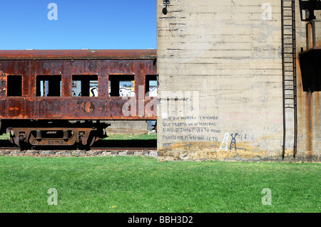 Verlassenen Bahnhof in Temuco, Chile Stockfoto