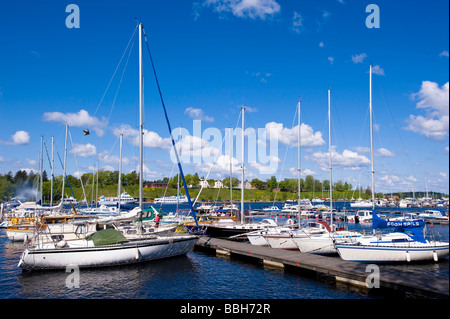 Hafen Sie Szene Lappeenranta Lakeland Karelien Finnland Stockfoto