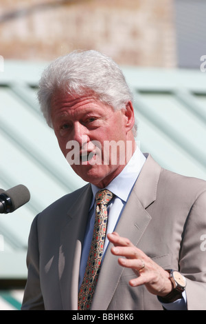 Präsident Bill Clinton Kampagne für Terry McAuliffe für Gouverneur von Virginia im Jahr 2009. Kampagne aussehen in Richmond. Stockfoto