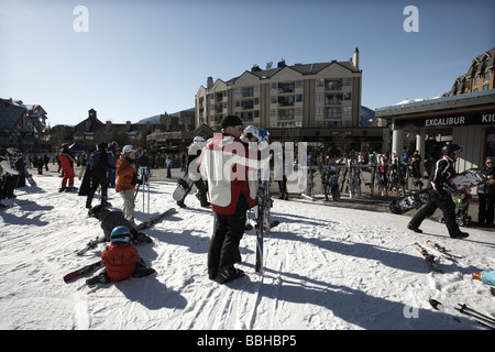 Ski Whistler British Columbia die Lage für einen Teil des 2010 Vancouver olympischen Winterspiele Stockfoto