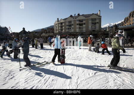 Ski Whistler British Columbia die Lage für einen Teil des 2010 Vancouver olympischen Winterspiele Stockfoto