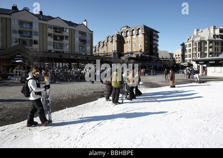 Ski Whistler British Columbia die Lage für einen Teil des 2010 Vancouver olympischen Winterspiele Stockfoto