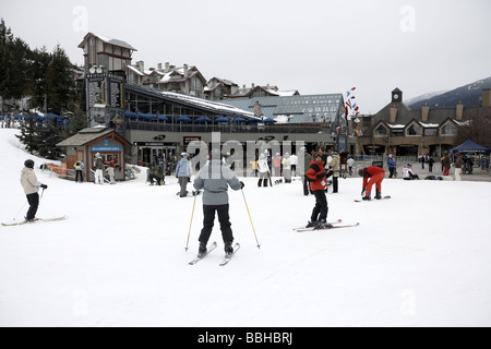 Ski Whistler British Columbia die Lage für einen Teil des 2010 Vancouver olympischen Winterspiele Stockfoto