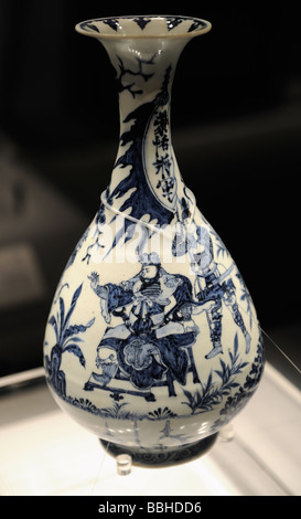 Yuan-Dynastie blauen und weißen Porzellan.