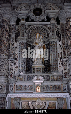 Italien, Sizilien, Palermo, Kirche San Giuseppe dei Padri Teatini, Statua della Madonna di Trapani di Antonello Gagini Stockfoto