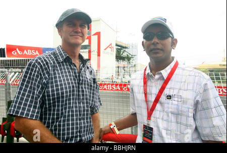 VIP-s und Gäste der ABSA besuchen die A1-Grand-Prix in Durban am 29. Januar 2006 Team Switzerland Zweitplatzierter war und Team Stockfoto