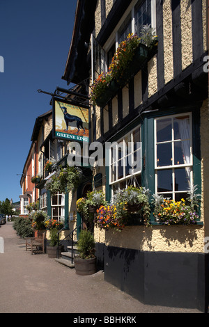 Großbritannien England Suffolk Lavenham Greene KIng Greyhound Public House Stockfoto