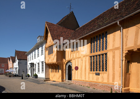 Großbritannien-England-Suffolk Lavenham wenig Hall Market Square Stockfoto