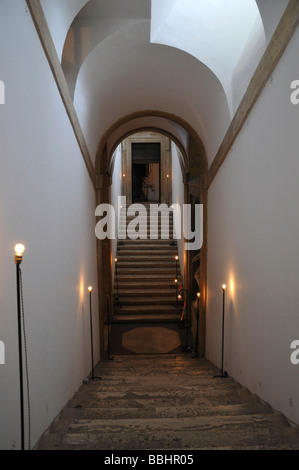 Treppe in der Villa Medici, historisches Zentrum, Rom, Italien, Europa Stockfoto