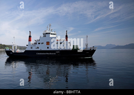 Caledonian MacBrayne Fähre ziehen in Armadale, port-Isle Of Skye, Schottland, UK, Europa Stockfoto