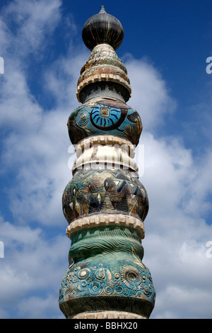 außerhalb der Freizeit-Arena am Venice Beach Los Angeles Kalifornien Skulptur Stockfoto
