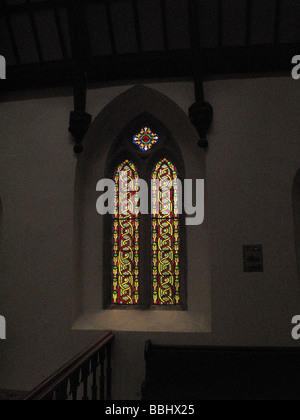 Kirchenfenster, Innenraum Stockfoto