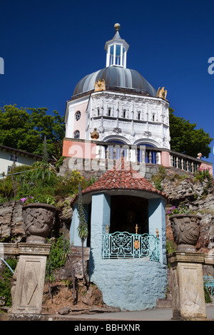 Portmeirion Dorf North Wales Stockfoto