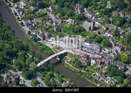 Ironbridge Telford Luftbild Stockfoto