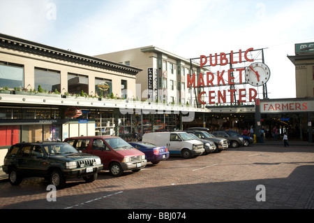 Pike Place Market in Seattle WA, Vereinigte Staaten Stockfoto