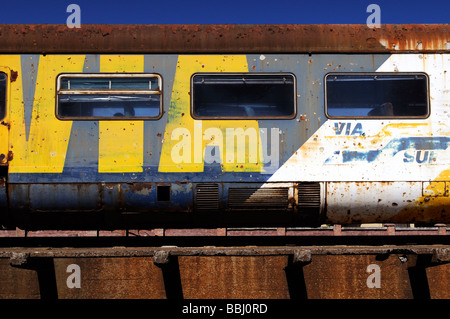 Verlassenen Bahnhof in Chile Stockfoto