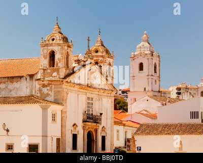 Die Antonius-Kirche erbaut im Jahre 1769 in Lagos Algarve Stockfoto