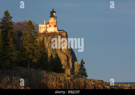 Split Rock Leuchtturm am nördlichen Ufer des Lake Superior in der Nähe von Silver Bay Minnesota USA Stockfoto