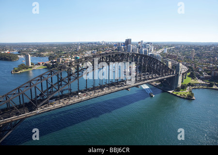 Sydney Harbour Bridge Sydney New South Wales Australien Antenne Stockfoto