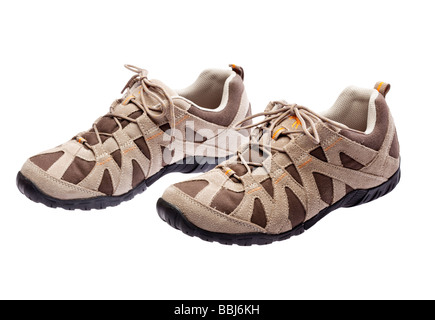 Paar Damen Wanderschuhe Stockfoto