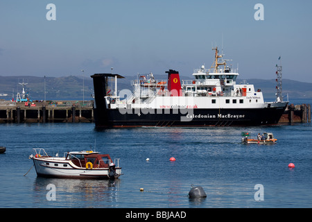 Caledonian MacBrayne Fähre im Hafen Mallaig, Lochaber, Schottland, UK, Europa Stockfoto