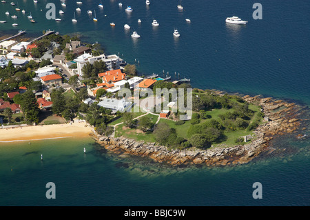 Camp Cove links und Laings Point Reserve Watsons Bay Sydney Harbour Sydney New South Wales Australia Antenne Stockfoto