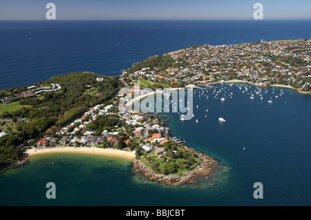 Camp Cove links und Laings Point Reserve Watsons Bay Sydney Harbour Sydney New South Wales Australia Antenne Stockfoto