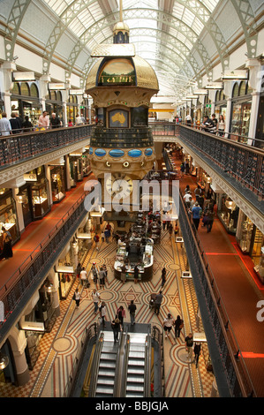 Das historische Queen Victoria Building Shopping Mall Sydney New South Wales Australien Stockfoto