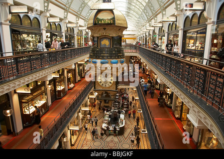 Das historische Queen Victoria Building Shopping Mall Sydney New South Wales Australien Stockfoto