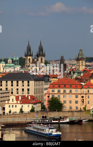 Tschechische Republik-Prag-Altstadt Skyline Gesamtansicht Stockfoto