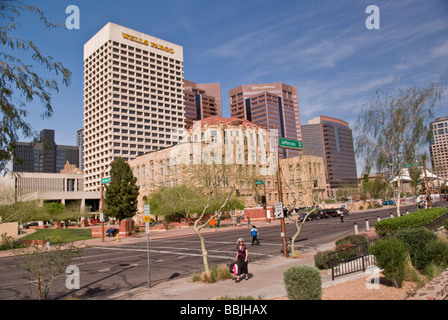 Arizona-Phoenix-Bürogebäude am Jefferson St Stockfoto