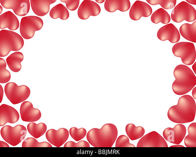 Herzen Hintergrund Vektor Urlaub Valentinstag Stockfoto