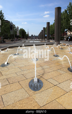 Die Brunnen in St. Augustines Parade, das Stadtzentrum von Bristol, Bristol, England Stockfoto